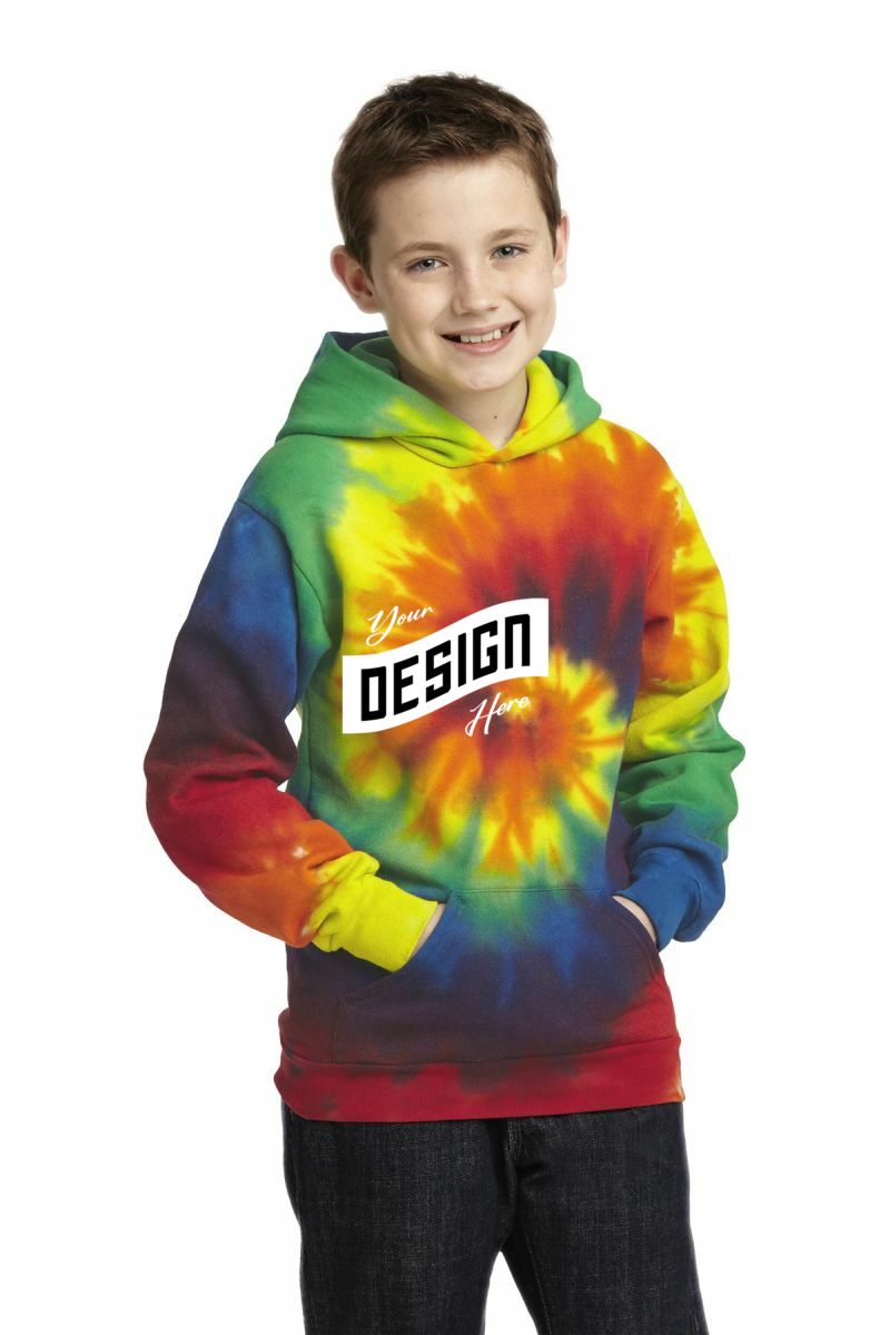 Port & Company ®  Youth Tie-Dye Pullover Hooded Sweatshirt