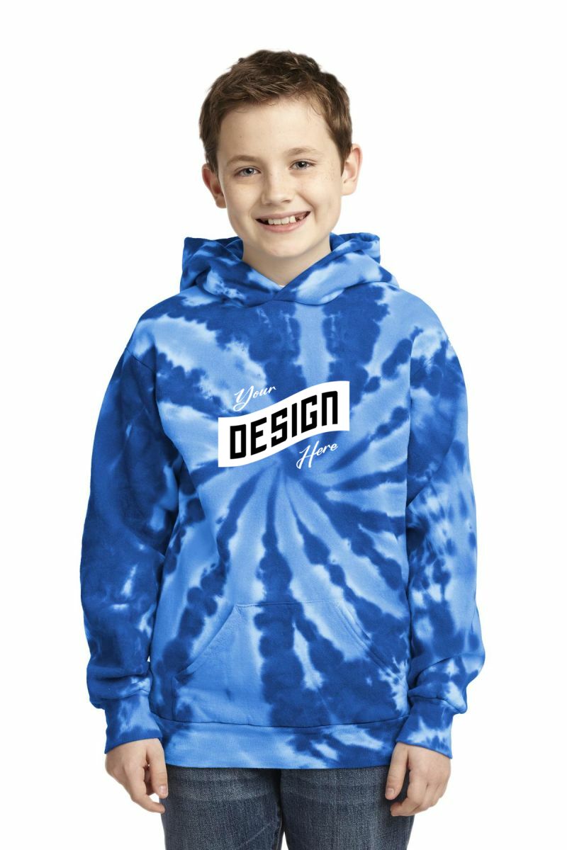 Port & Company ®  Youth Tie-Dye Pullover Hooded Sweatshirt