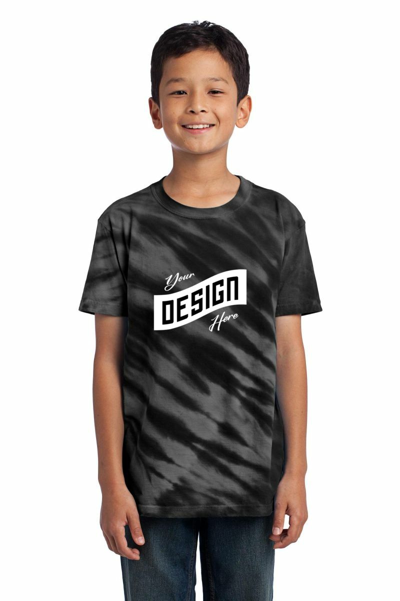  DISCONTINUED  Port & Company ®  - Youth Tiger Stripe Tie-Dye Tee