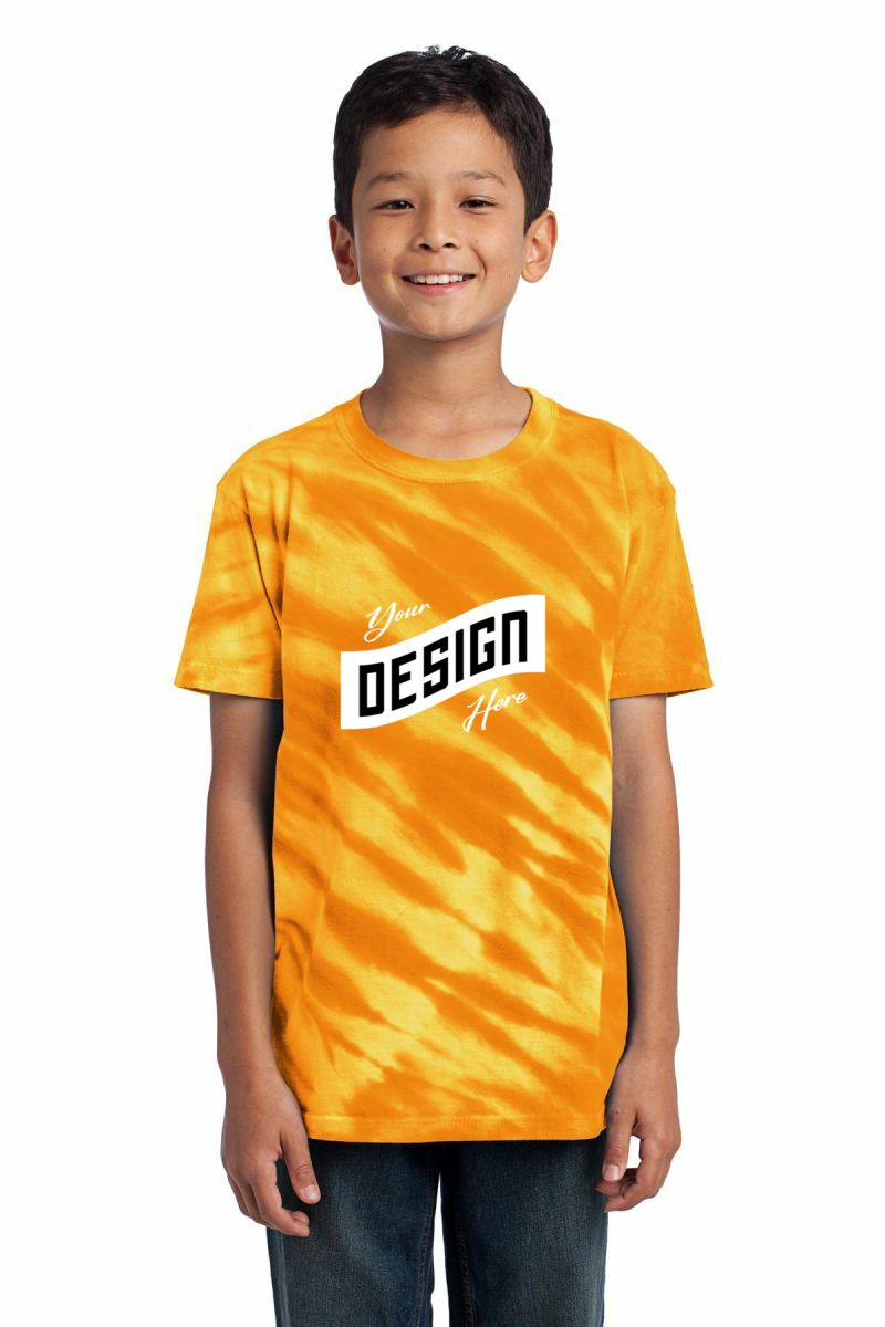  DISCONTINUED  Port & Company ®  - Youth Tiger Stripe Tie-Dye Tee