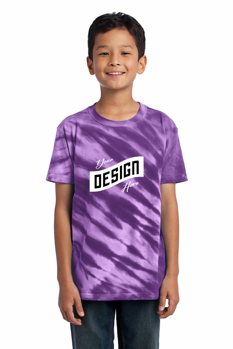  DISCONTINUED  Port & Company ®  - Youth Tiger Stripe Tie-Dye Tee