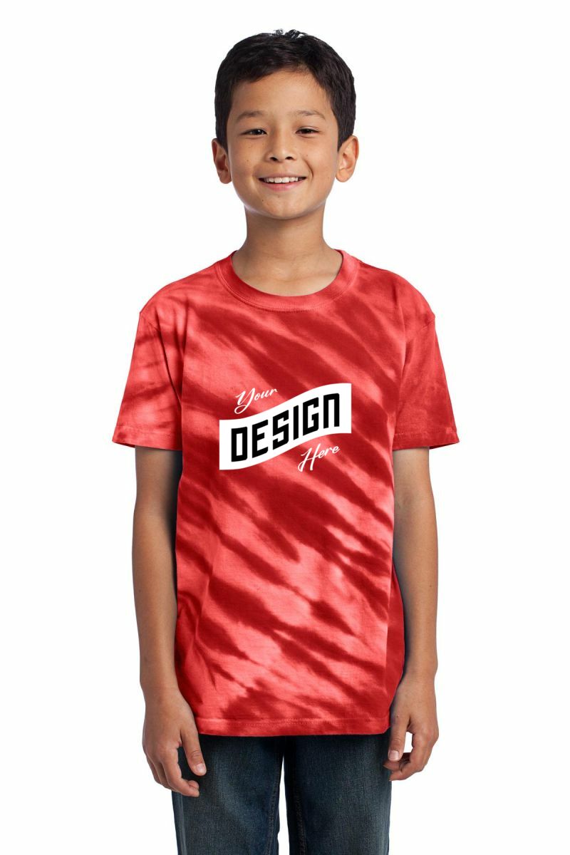  DISCONTINUED  Port & Company ®  - Youth Tiger Stripe Tie-Dye Tee