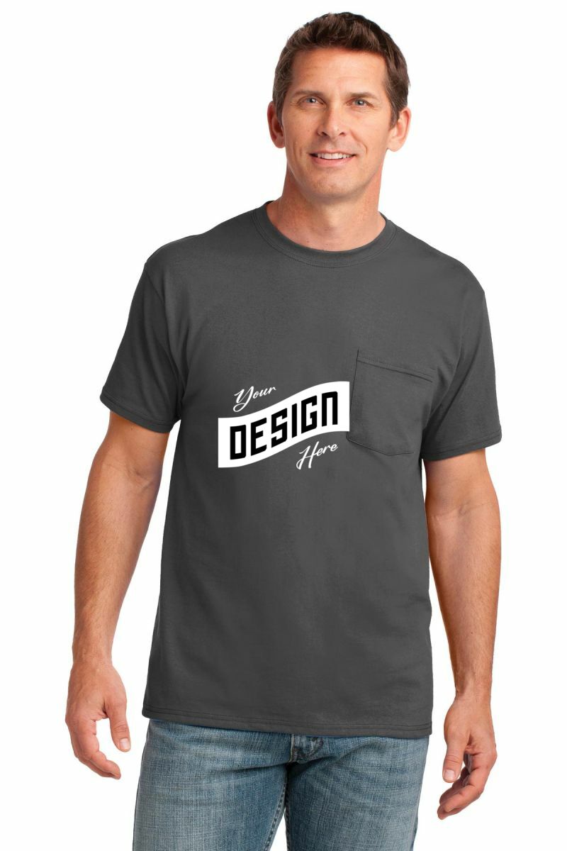 Port & Company ® Core Cotton Pocket Tee