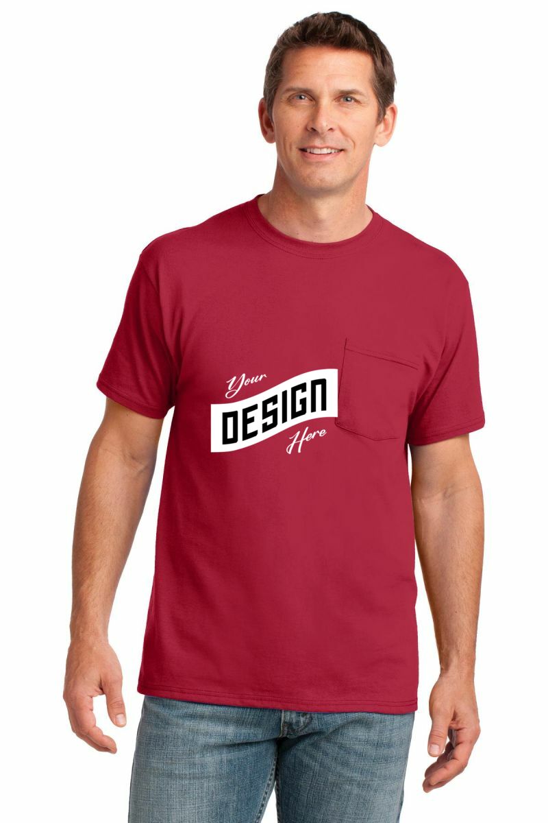 Port & Company ® Core Cotton Pocket Tee