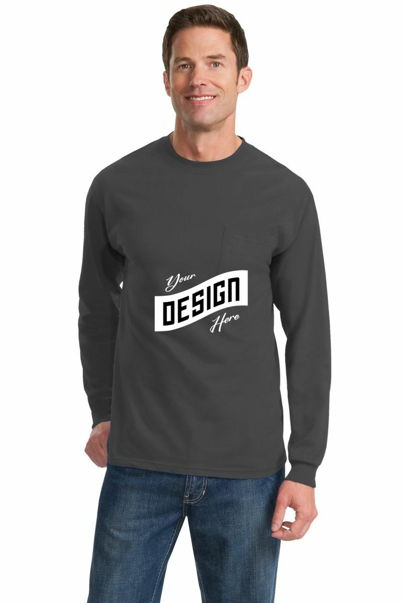 Port & Company ® Long Sleeve Essential Pocket Tee