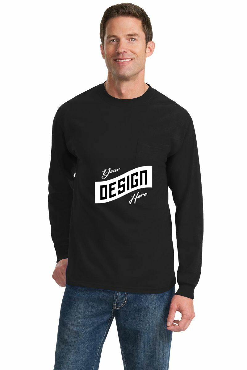 Port & Company ® Long Sleeve Essential Pocket Tee