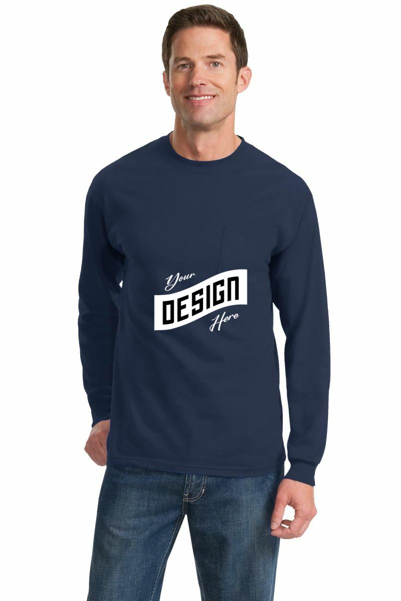 Port & Company ® Long Sleeve Essential Pocket Tee