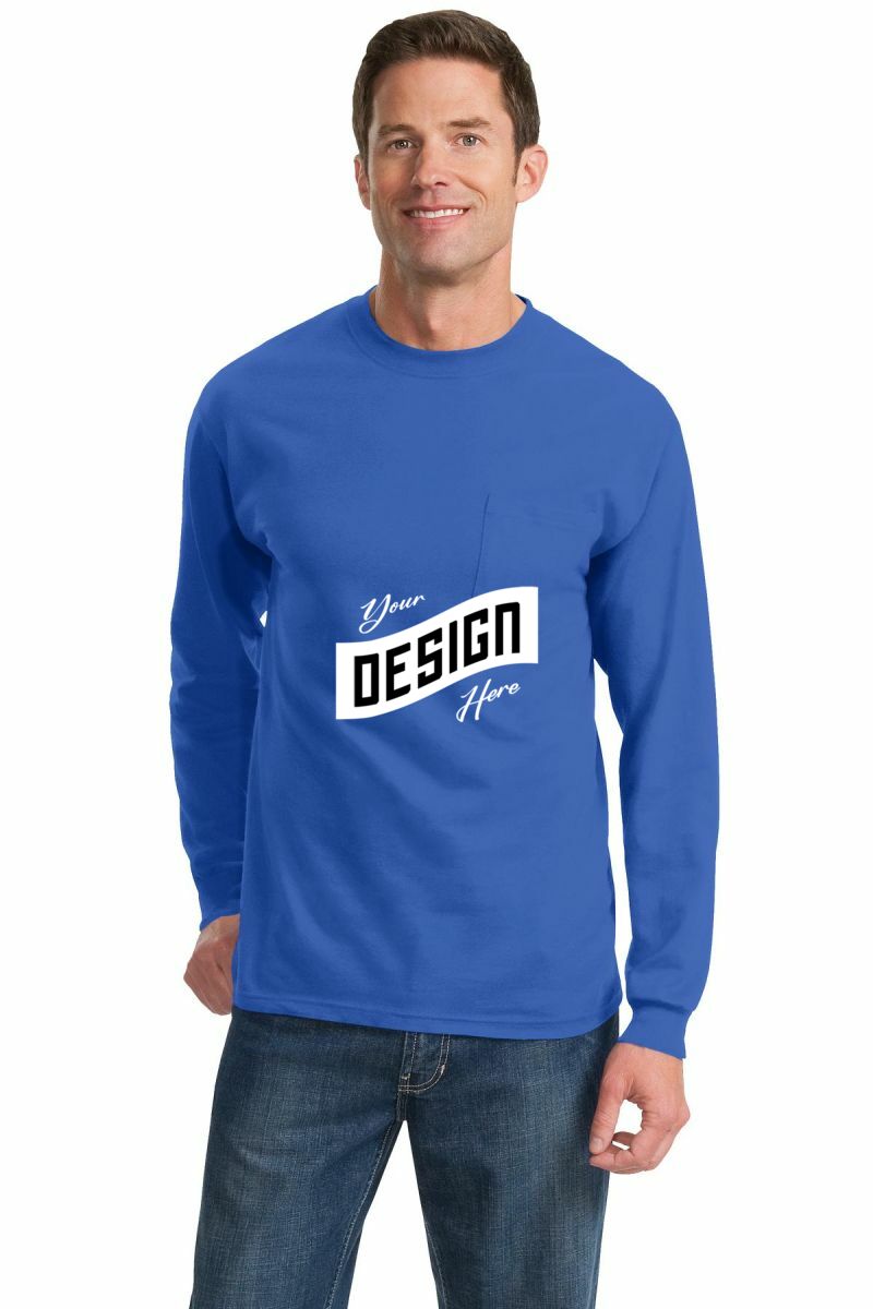 Port & Company ® Long Sleeve Essential Pocket Tee