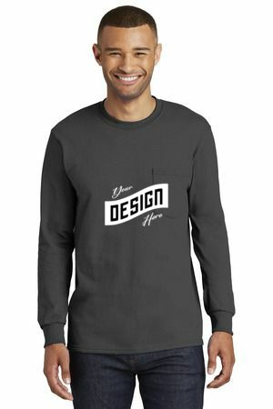 Port & Company ® Tall Long Sleeve Essential Pocket Tee