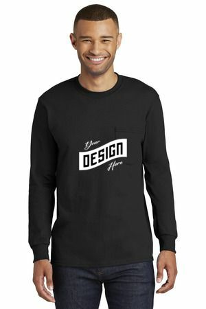 Port & Company ® Tall Long Sleeve Essential Pocket Tee