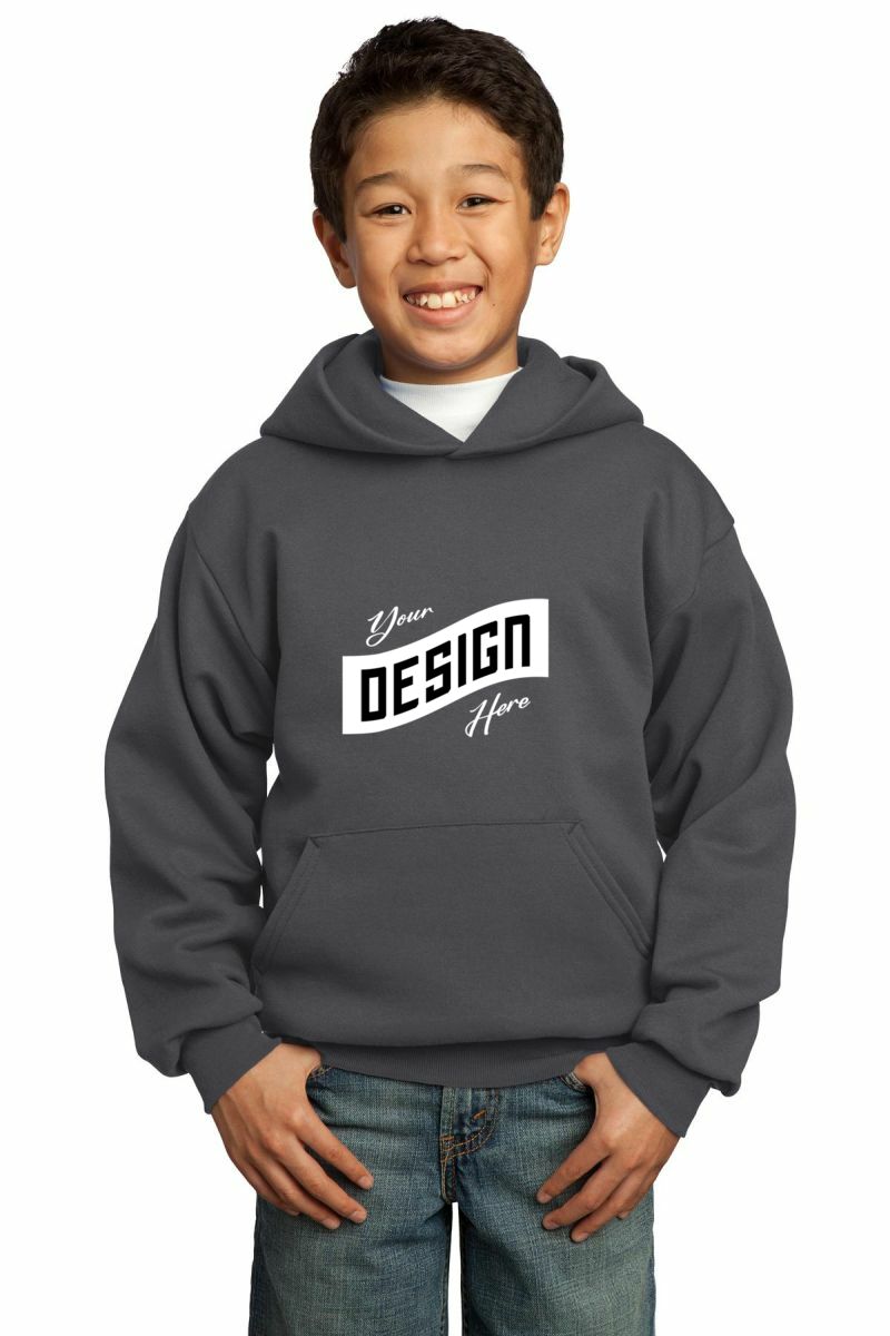 Port & Co Youth Core Fleece Pullover Hooded Sweatshirt