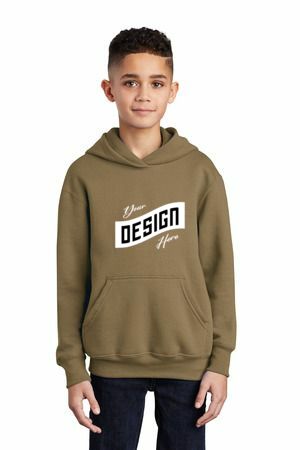 Port & Co Youth Core Fleece Pullover Hooded Sweatshirt