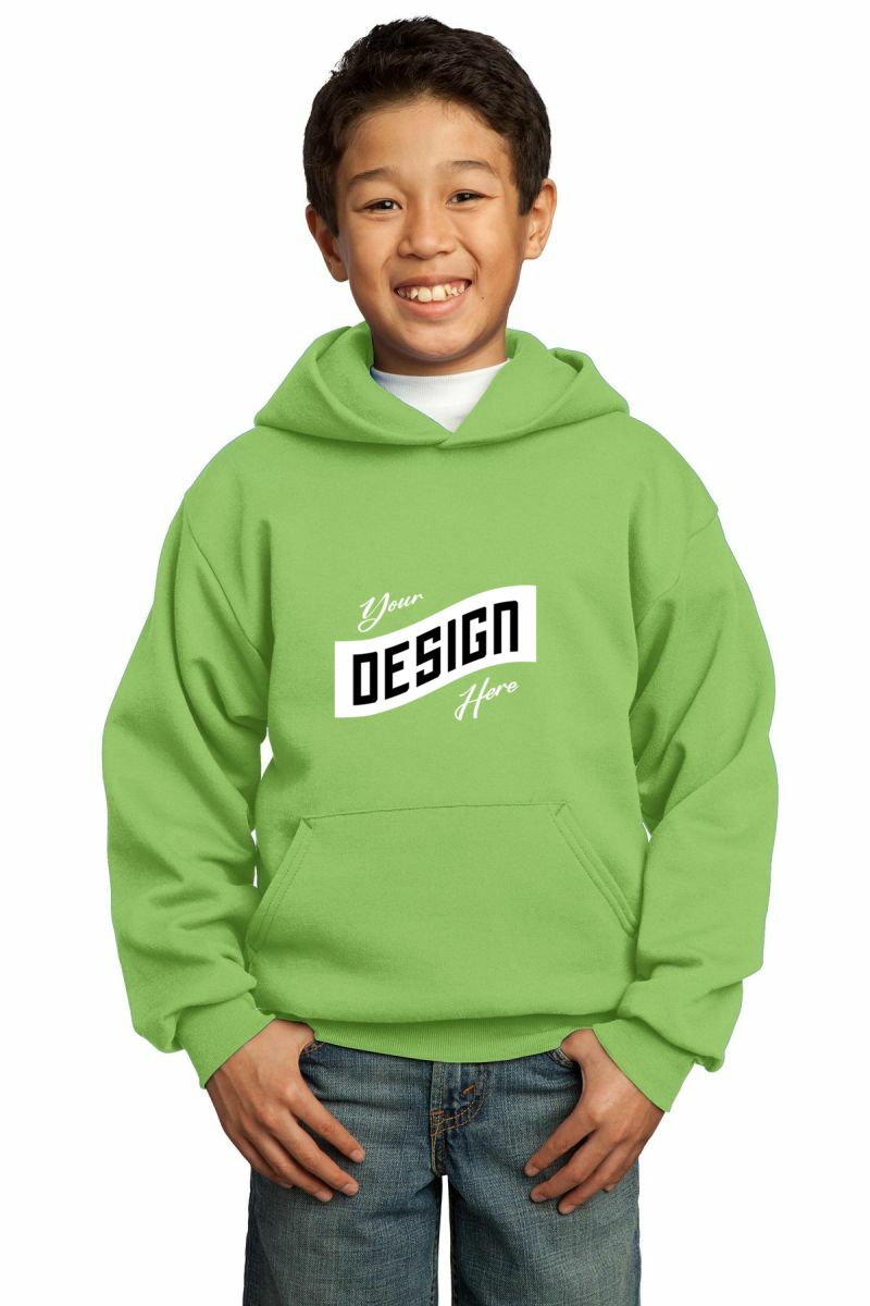 Port & Co Youth Core Fleece Pullover Hooded Sweatshirt