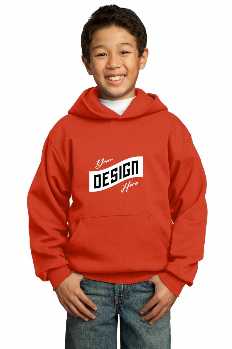 Port & Co Youth Core Fleece Pullover Hooded Sweatshirt