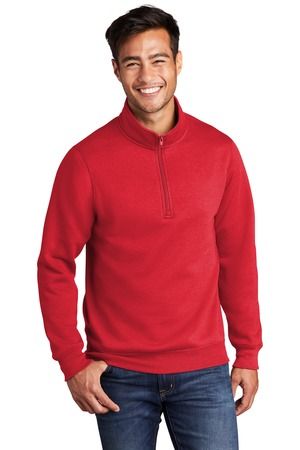 Port & Co ™  Core Fleece 1/4-Zip Pullover Sweatshirt PC78Q