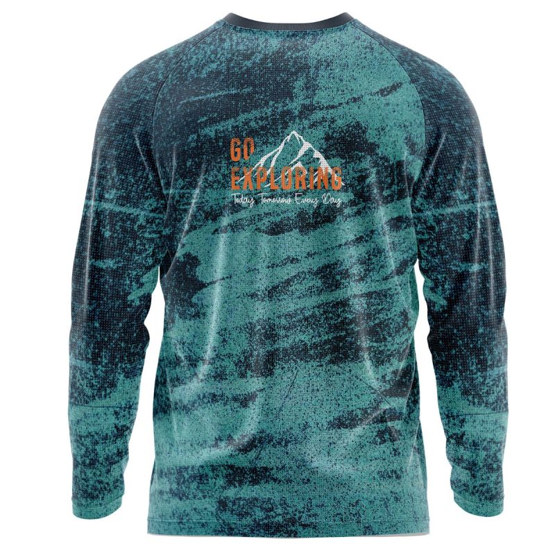 Unisex 150 GSM Pinhole Mesh Performance Sublimation Long Sleeve T-Shirt