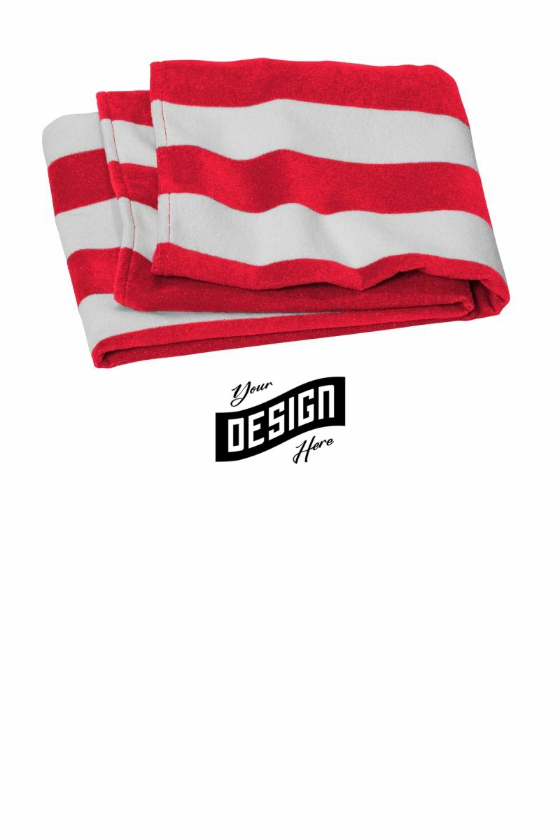 Port Authority  ®  Value Cabana Stripe Beach Towel PT45