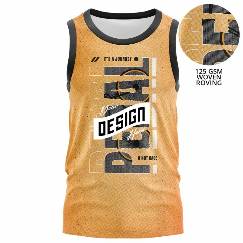 Unisex 125 GSM Woven Roving Performance Sublimation Tank Tops