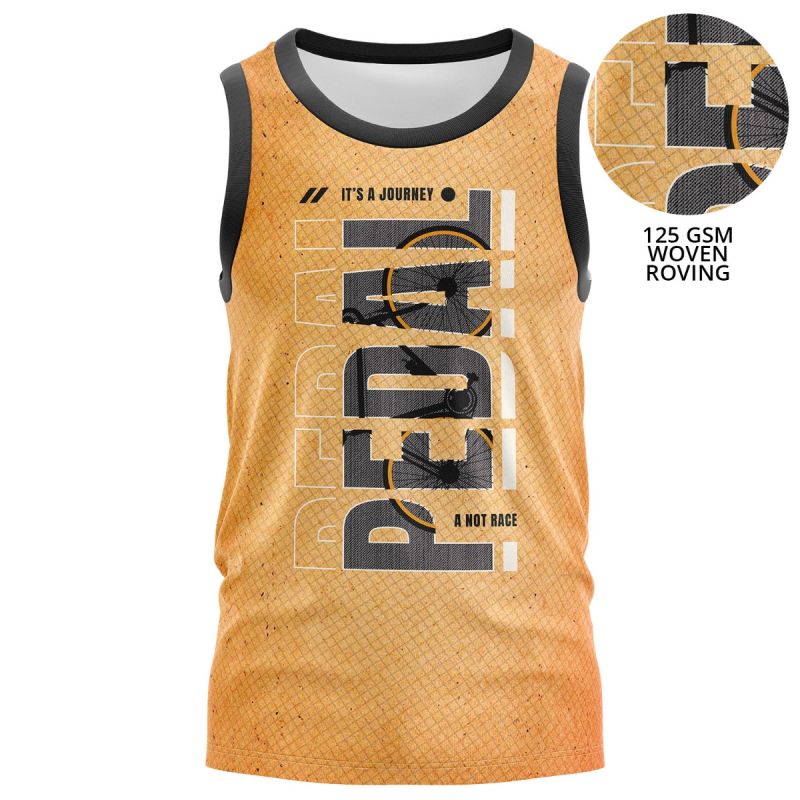 Unisex 125 GSM Woven Roving Performance Sublimation Tank Tops