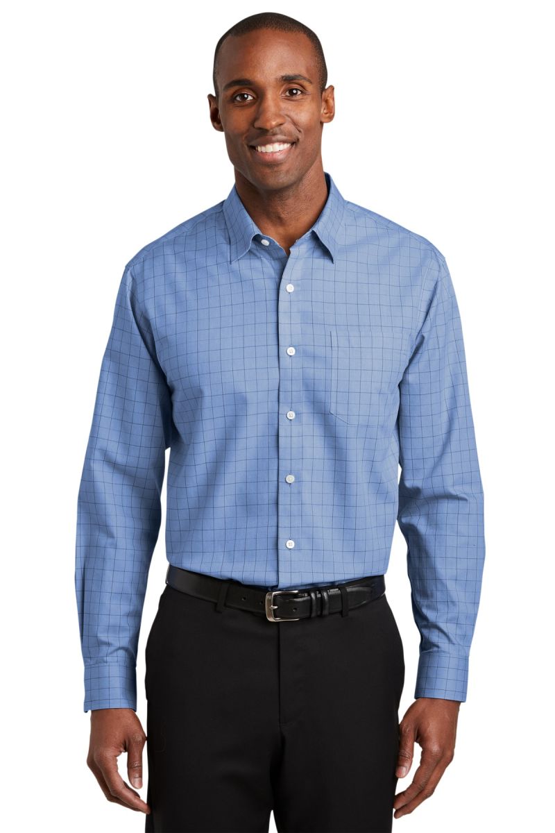  DISCONTINUED  Red House ®  Windowpane Plaid Non-Iron Shirt