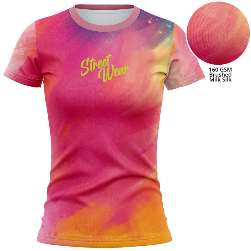 160 GSM Brushed Milk Silk Sublimation T-Shirt