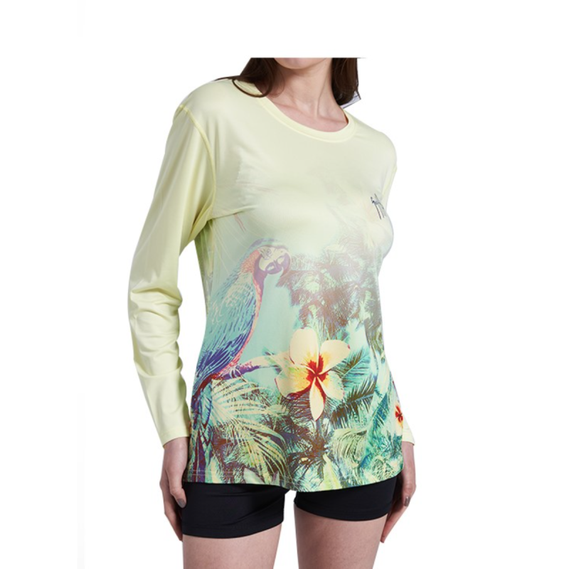 Women's 180 GSM Poly Interlock Sublimation Long Sleeve T-Shirt