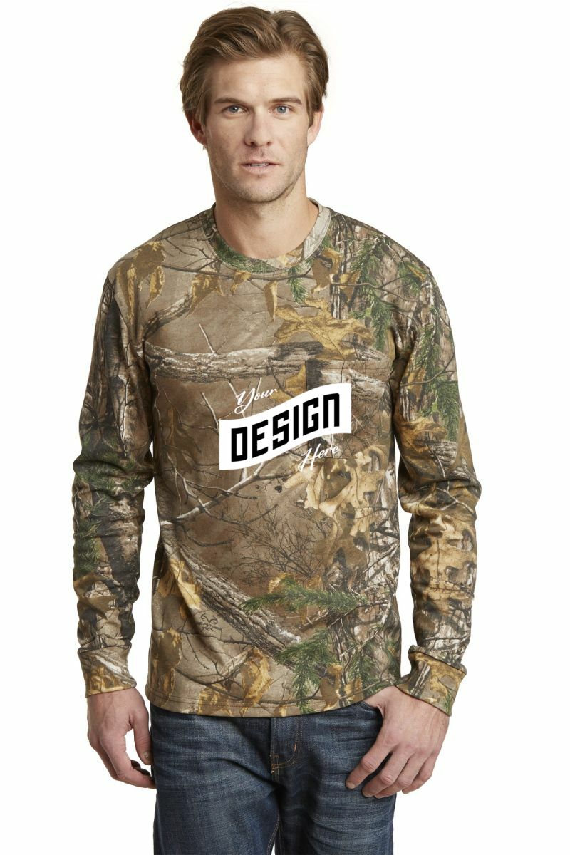 Russell Outdoors ™  Realtree ®  Long Sleeve Explorer 100% Cotton T-Shirt with Pocket