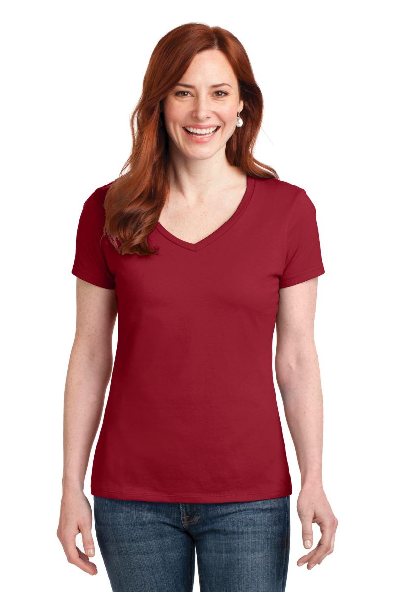 Hanes ®  Women's Perfect-T Cotton V-Neck T-Shirt