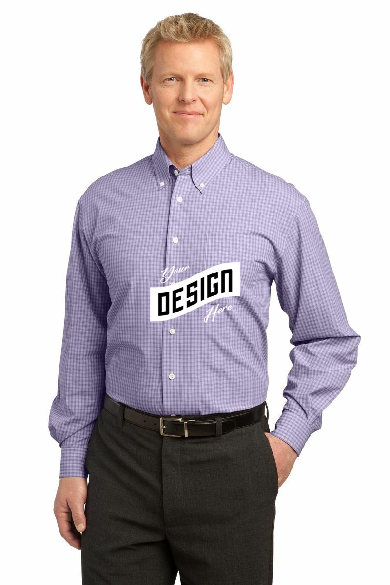 Port Authority ® Plaid Pattern Easy Care Shirt