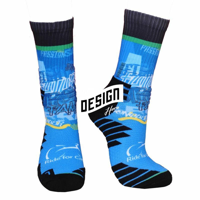 Basketball Crew 360 Digital Print Socks W/ Full Customization
