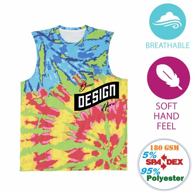 Unisex 180 GSM Cotton Feel Sublimation Soft Tank Top