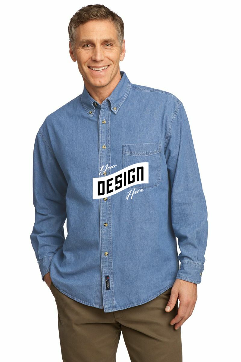 Port & Company ®  - Long Sleeve Value Denim Shirt