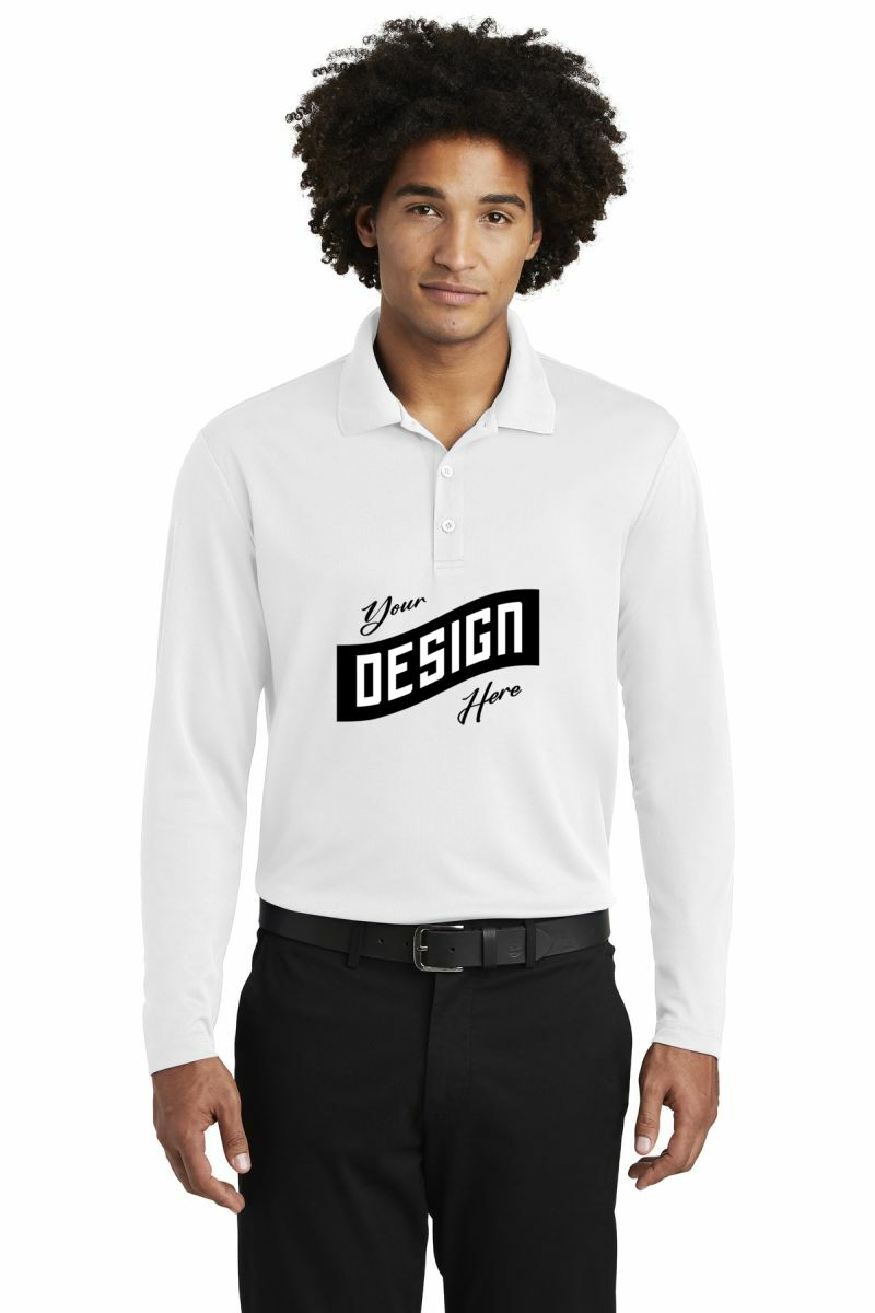 Sport-Tek ® PosiCharge ® RacerMesh ® Long Sleeve Polo