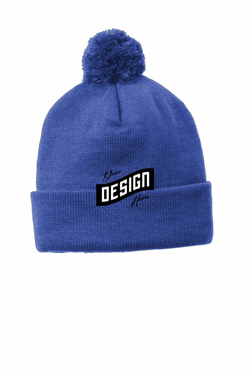 Sport-Tek  ®  Solid Pom Pom Beanie