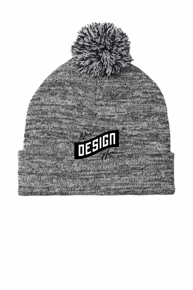 Sport-Tek  ®  Heather Pom Pom Beanie STC41