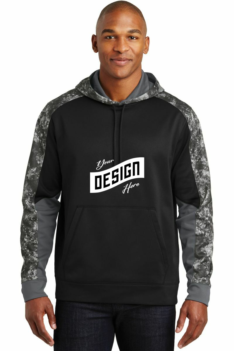 Sport-Tek ® Sport-Wick ® Mineral Freeze Fleece Colorblock Hooded Pullover