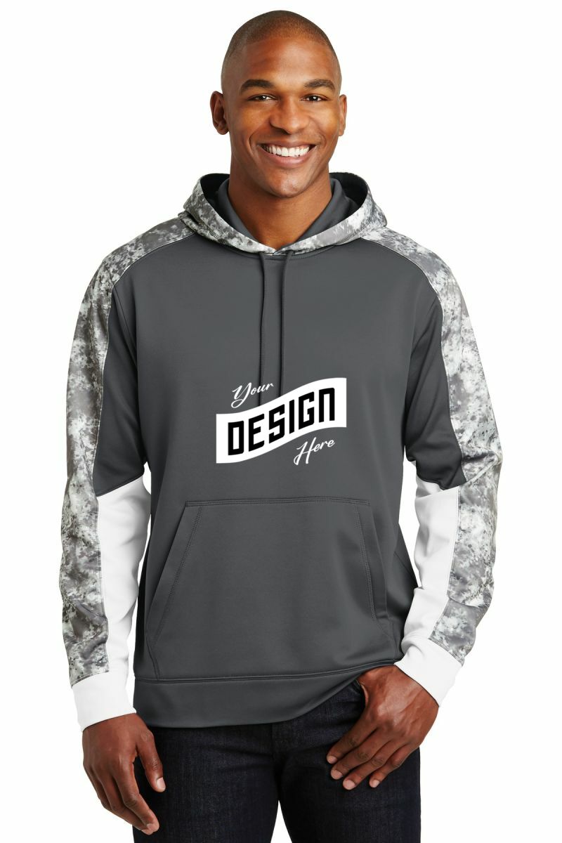 Sport-Tek ® Sport-Wick ® Mineral Freeze Fleece Colorblock Hooded Pullover