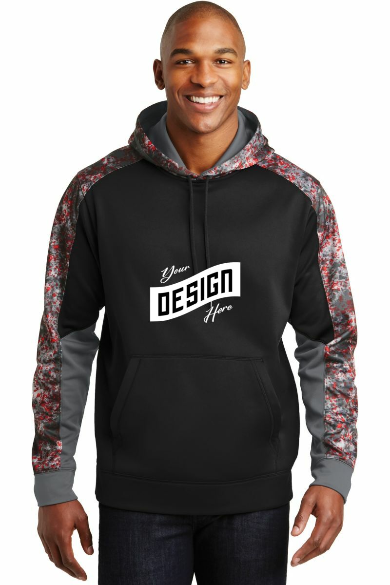 Sport-Tek ® Sport-Wick ® Mineral Freeze Fleece Colorblock Hooded Pullover