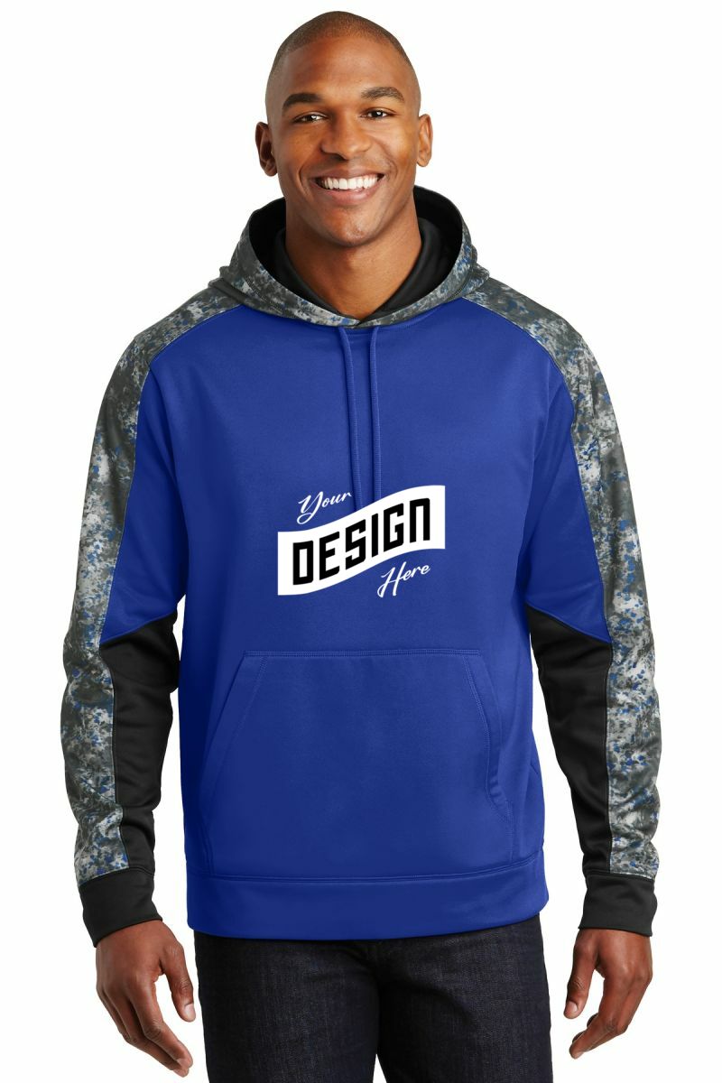 Sport-Tek ® Sport-Wick ® Mineral Freeze Fleece Colorblock Hooded Pullover