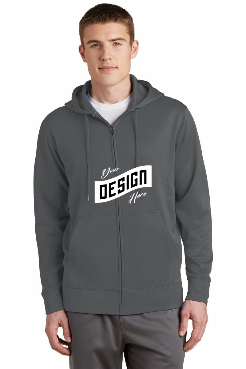 Sport-Tek ® Sport-Wick ® Fleece Full-Zip Hooded Jacket