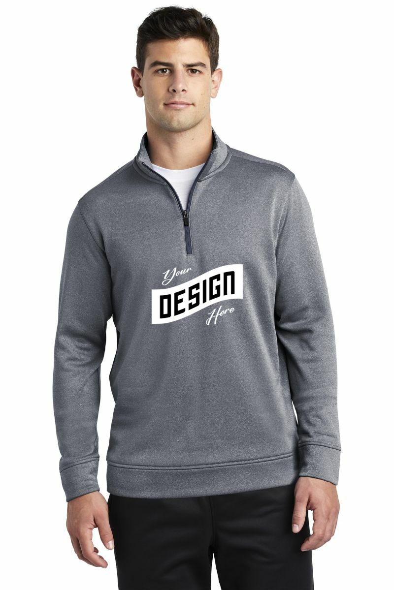 Sport-Tek ® PosiCharge ® Sport-Wick ® Heather Fleece 1/4-Zip Pullover
