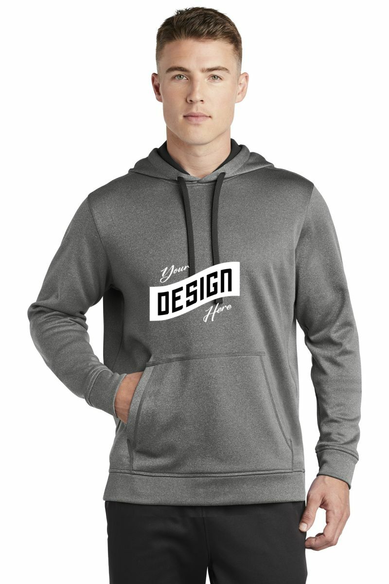 Sport-Tek ® PosiCharge ® Sport-Wick ® Heather Fleece Hooded Pullover
