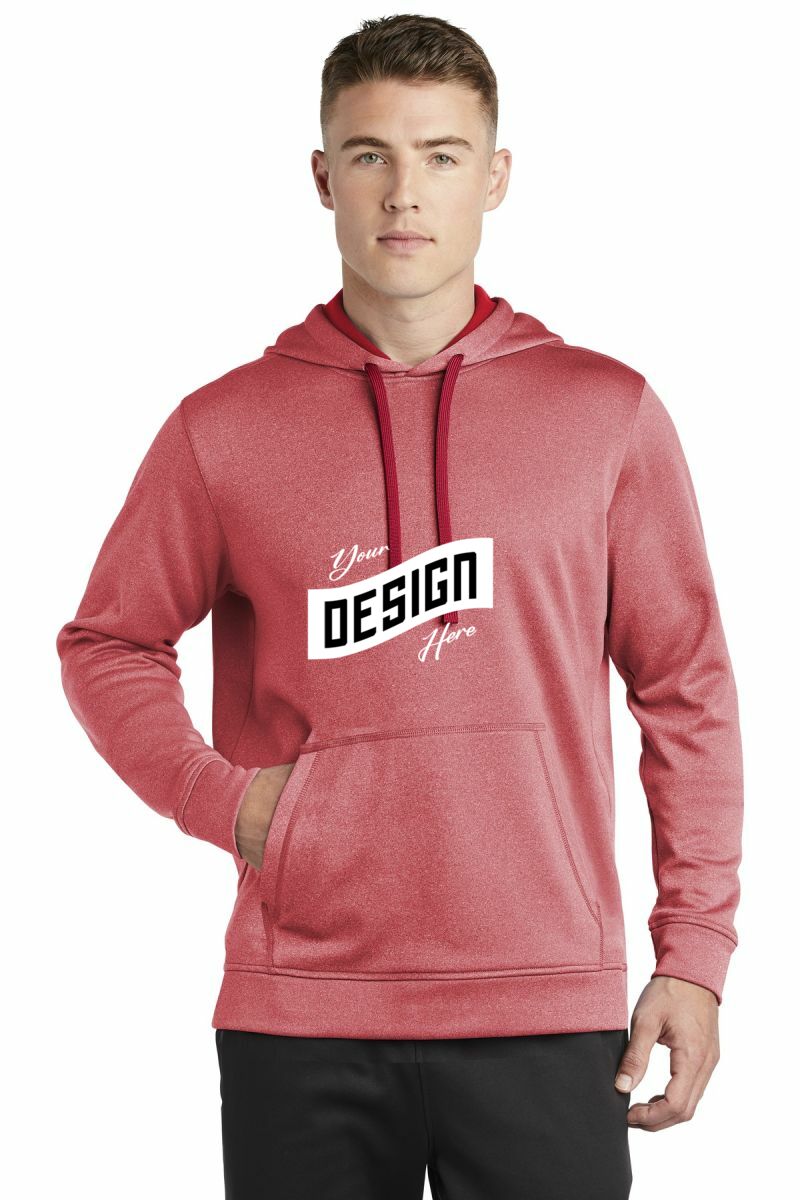 Sport-Tek ® PosiCharge ® Sport-Wick ® Heather Fleece Hooded Pullover