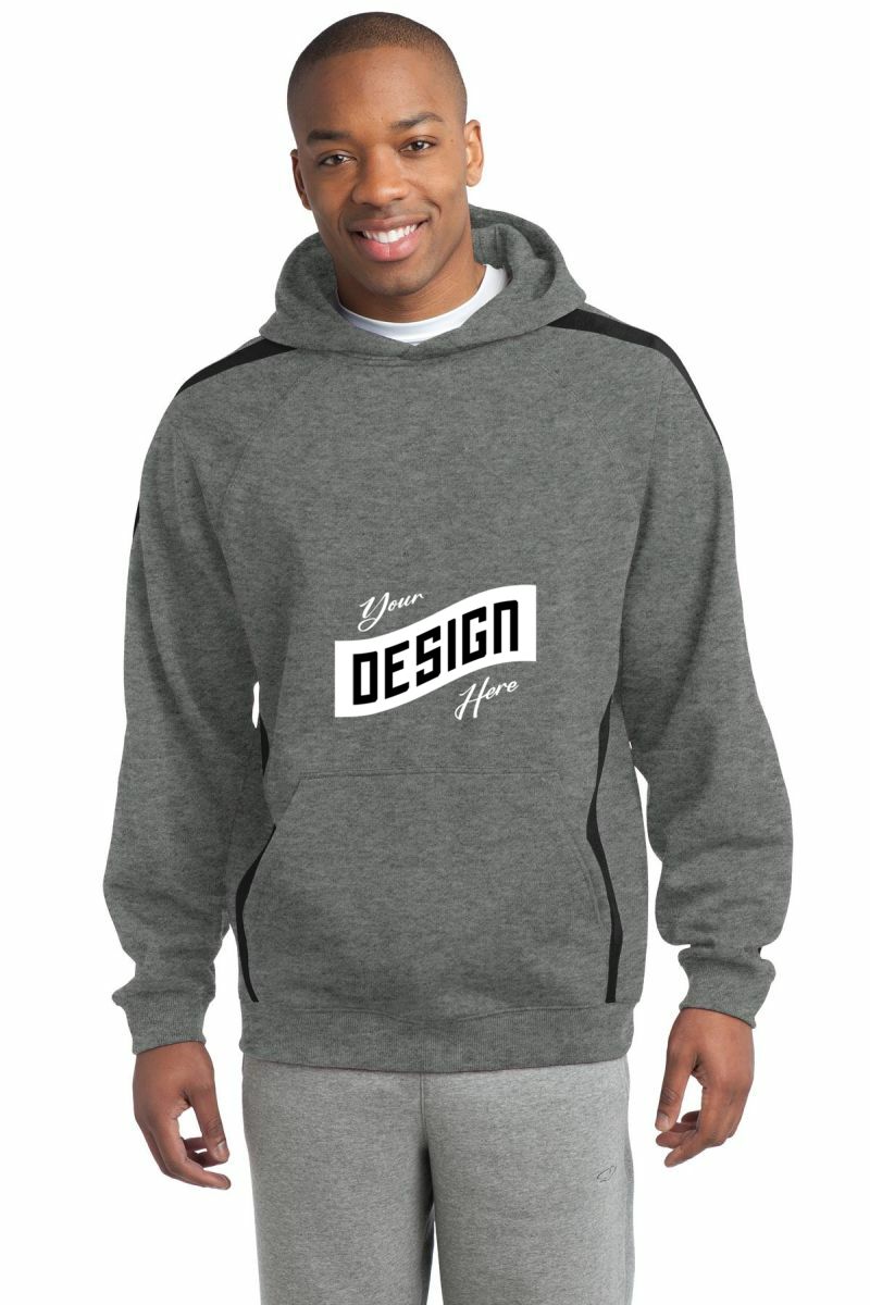 Sport-Tek ® Sleeve Stripe Pullover Hooded Sweatshirt