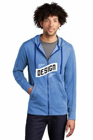 Sport-Tek ® PosiCharge ® Tri-Blend Wicking Fleece Full-Zip Hooded Jacket ST293