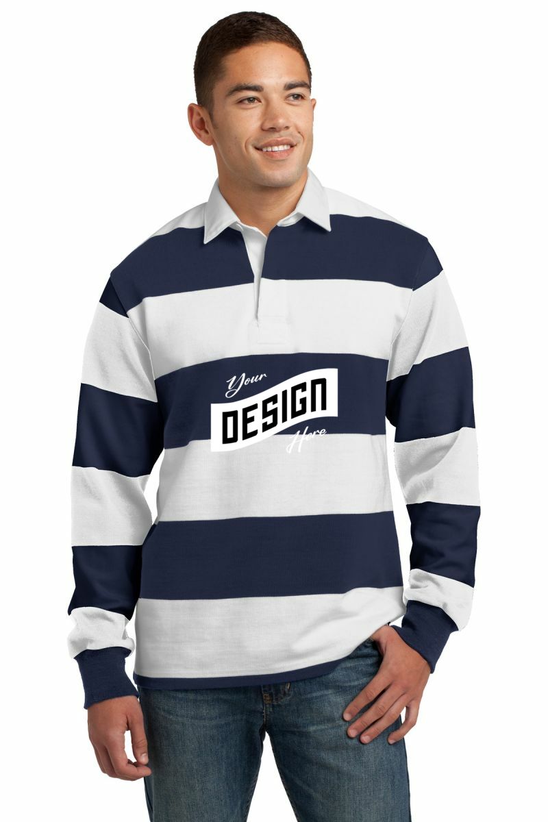 Sport-Tek ® Classic Long Sleeve Rugby Polo