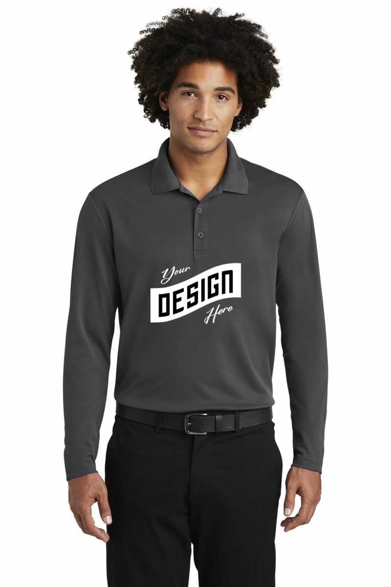 Sport-Tek ® PosiCharge ® RacerMesh ® Long Sleeve Polo