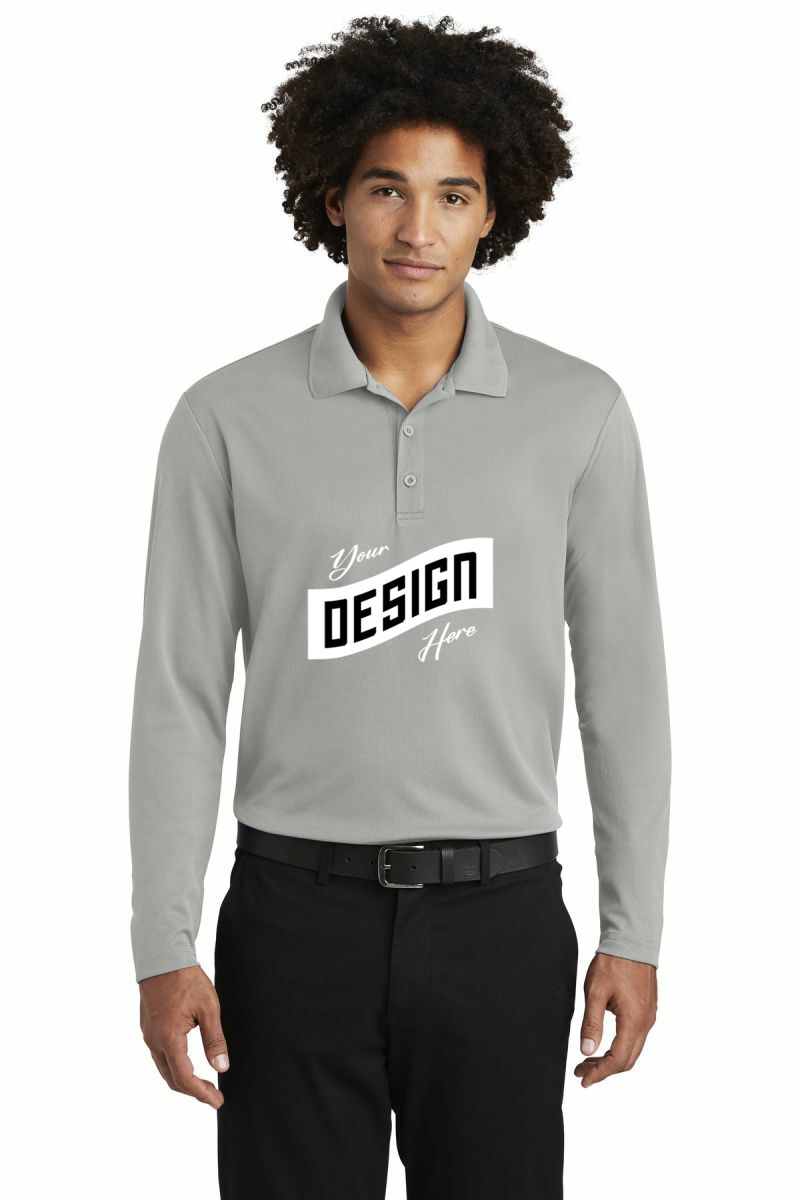 Sport-Tek ® PosiCharge ® RacerMesh ® Long Sleeve Polo