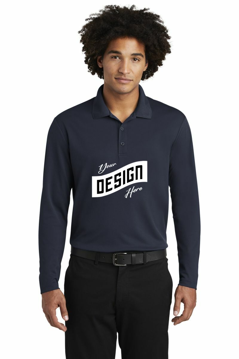 Sport-Tek ® PosiCharge ® RacerMesh ® Long Sleeve Polo