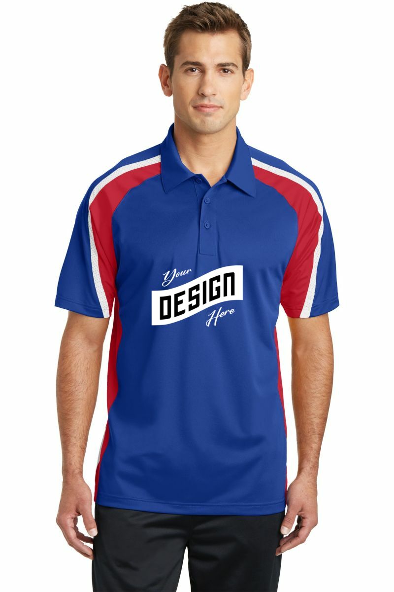 Sport-Tek ® Tricolor Micropique Sport-Wick ® Polo
